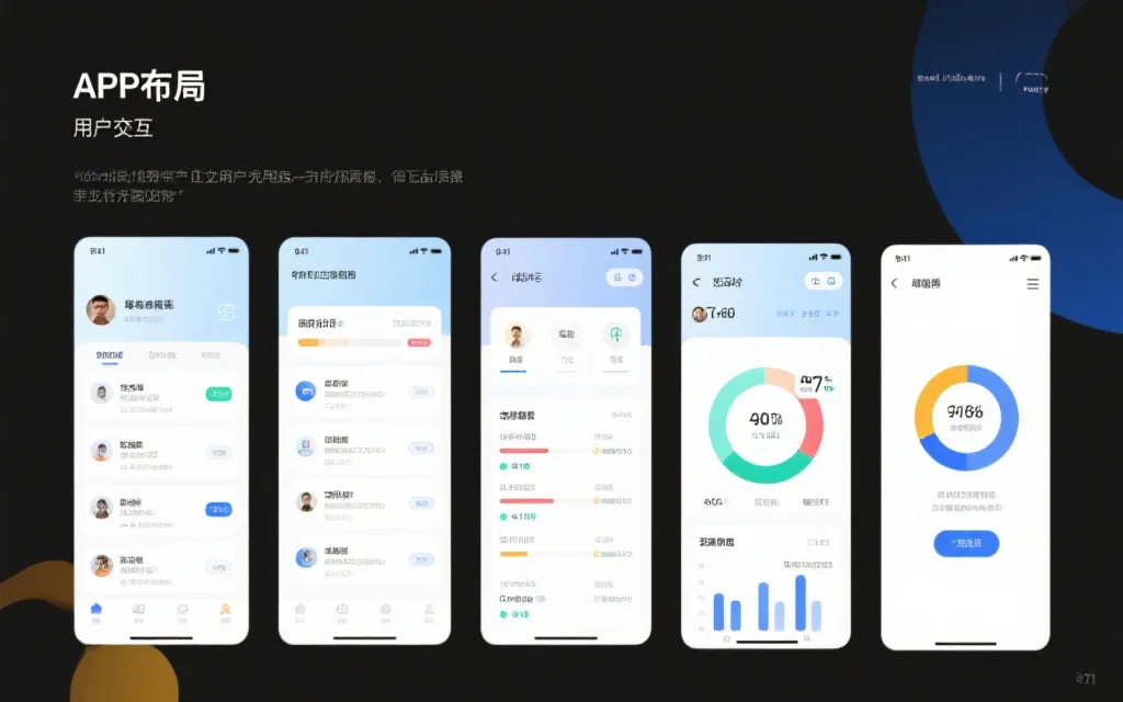 应用界面布局与交互效果图